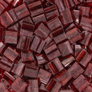 Miyuki tila 5x5mm beads - Garnet gold luster TL-304